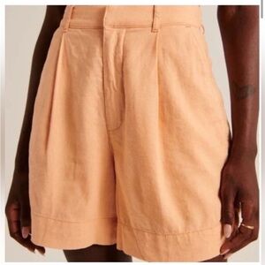 Abercrombie & Fitch Tailored Linen Shorts